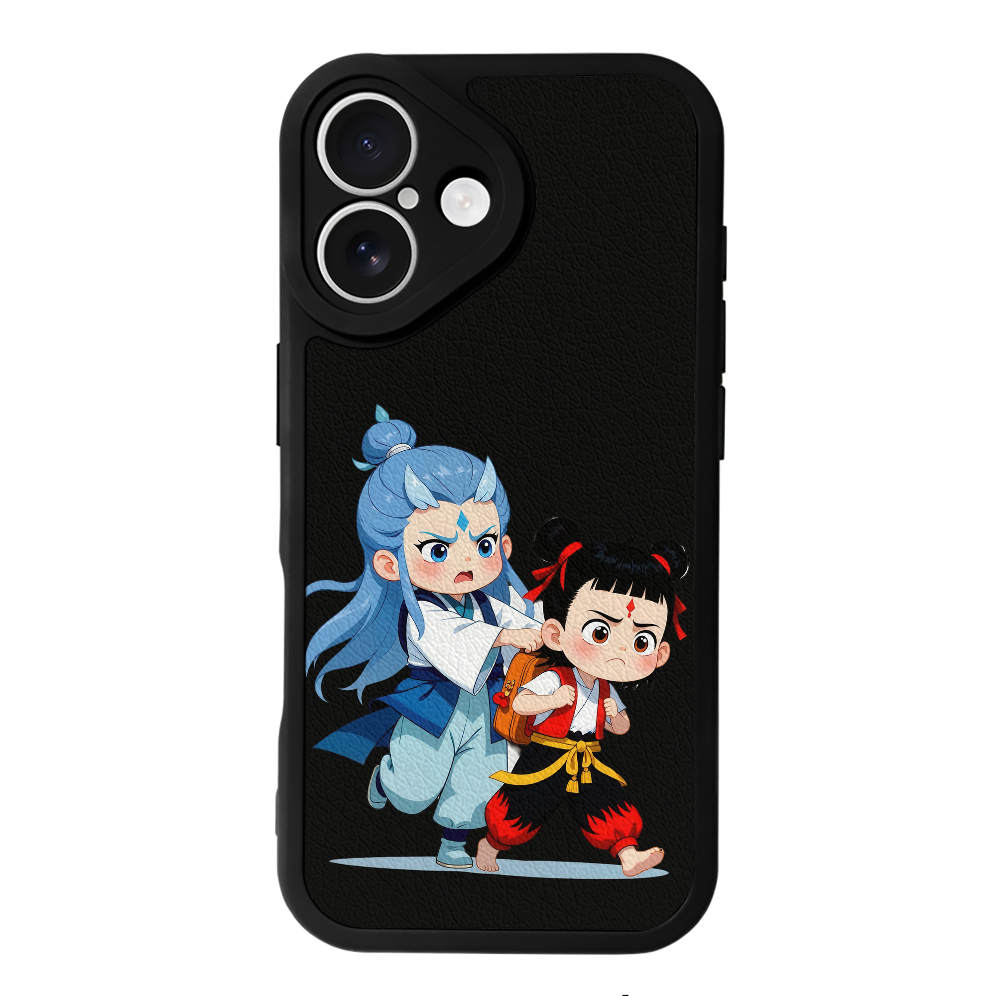 （画像用） Ne Zha 2 ナタ 魔童の大暴れ 【iPhone 16シリーズ対応】シリコンスマホケース（レザー調） 材質：シリコン
